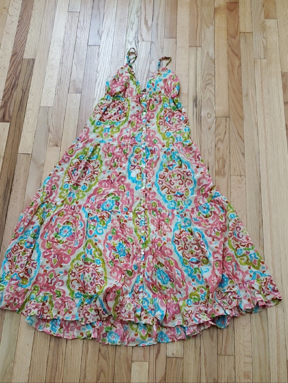 House of Harlow 1960 Cream Floral-Print Sundress